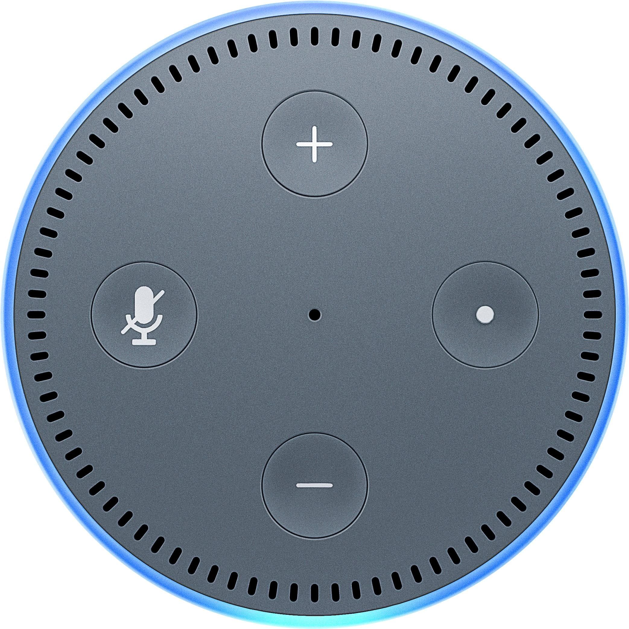 Alt View 13. Amazon - Echo Dot (2nd generation) - Smart Speaker with Alexa - White.