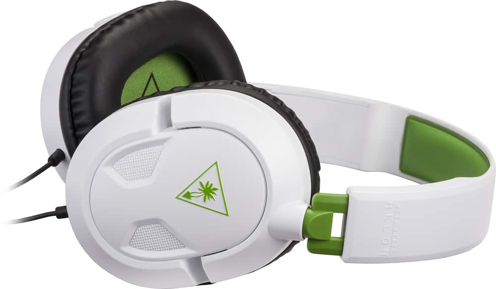 Alt View 14. Turtle Beach - EAR FORCE Recon 50X Over-the-Ear Wired Gaming Headset for Xbox One, PS4, PC and Xbox Series X - White/Green.