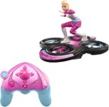 Front. Mattel - Barbie™ Star Light Adventure Quadcopter with Remote Controller - Black, Pink and Blue.