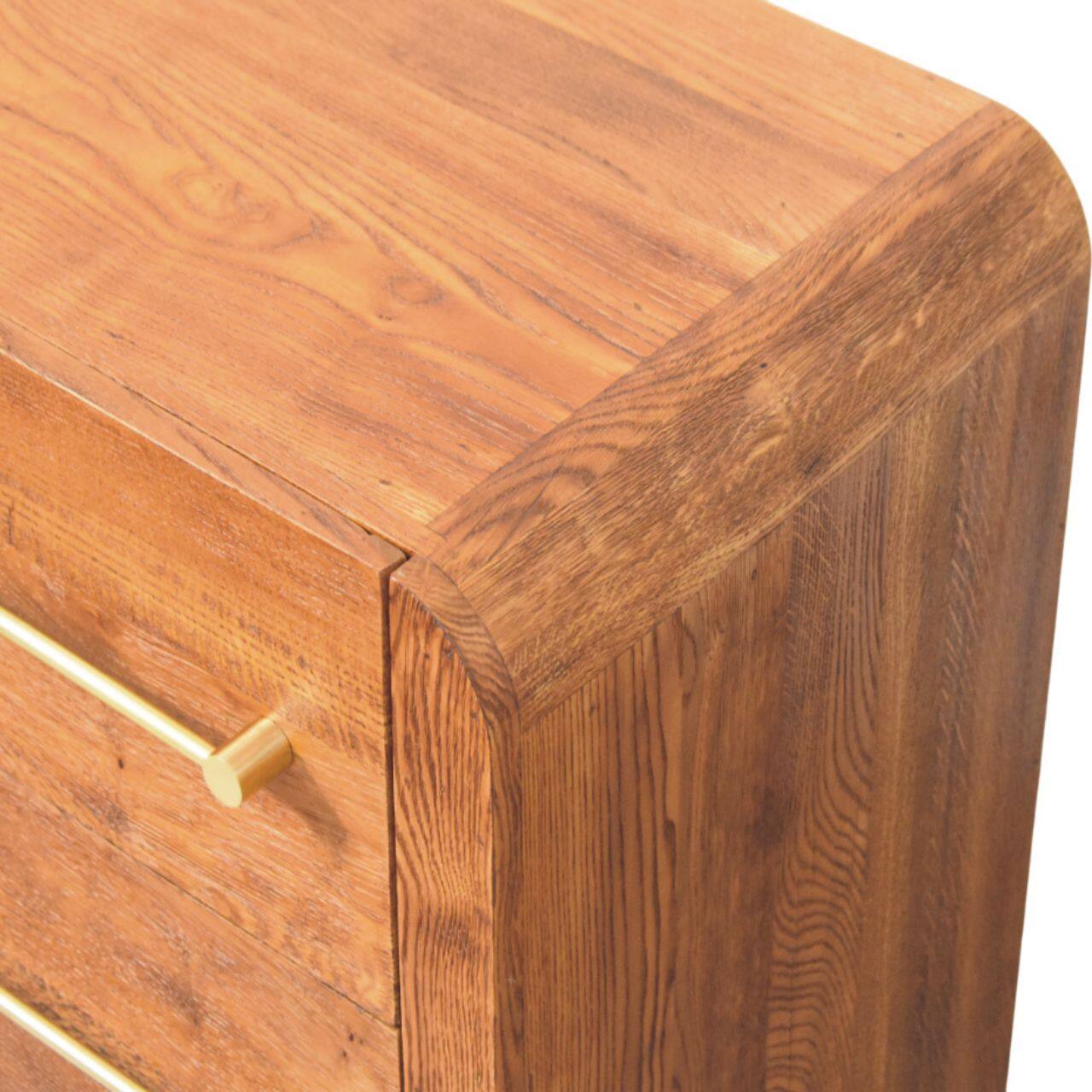 Alt View 1. Artisan Furniture - Aurelio Twin Drawer Bedside - Brown.