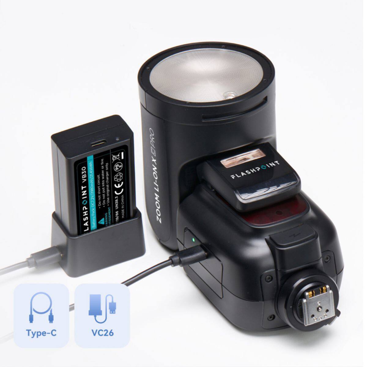 Type-C

456Wh

Do not put original charger

Do not use only BE VB30 ALCITE

CE

hours

MADE in CHINA

UN38.3

FLASHPOINT

ZOOM LI-ONX DPROPRO

ZOOM

FLASHPOINT
