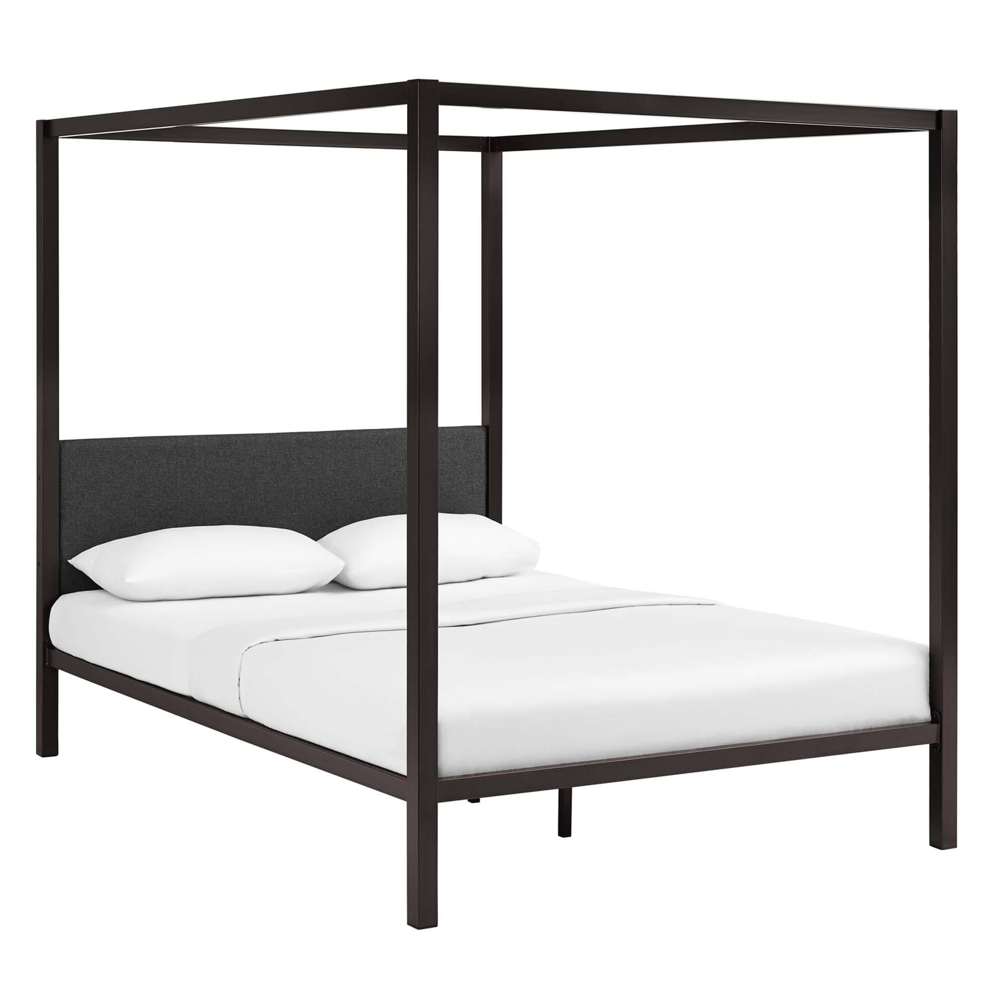 Angle. Modway - Sutton Performance Velvet Twin Bed Frame - Blue.