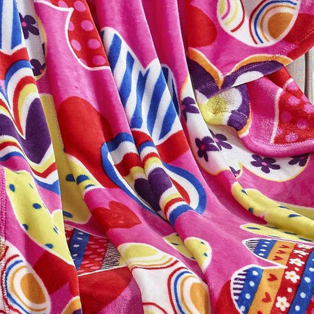 Alt View 2. Noble House - Plazatex Valentina Sloth Micro plush Decorative All Season Multi Color 50" X 60" Throw Blanket - Multi.