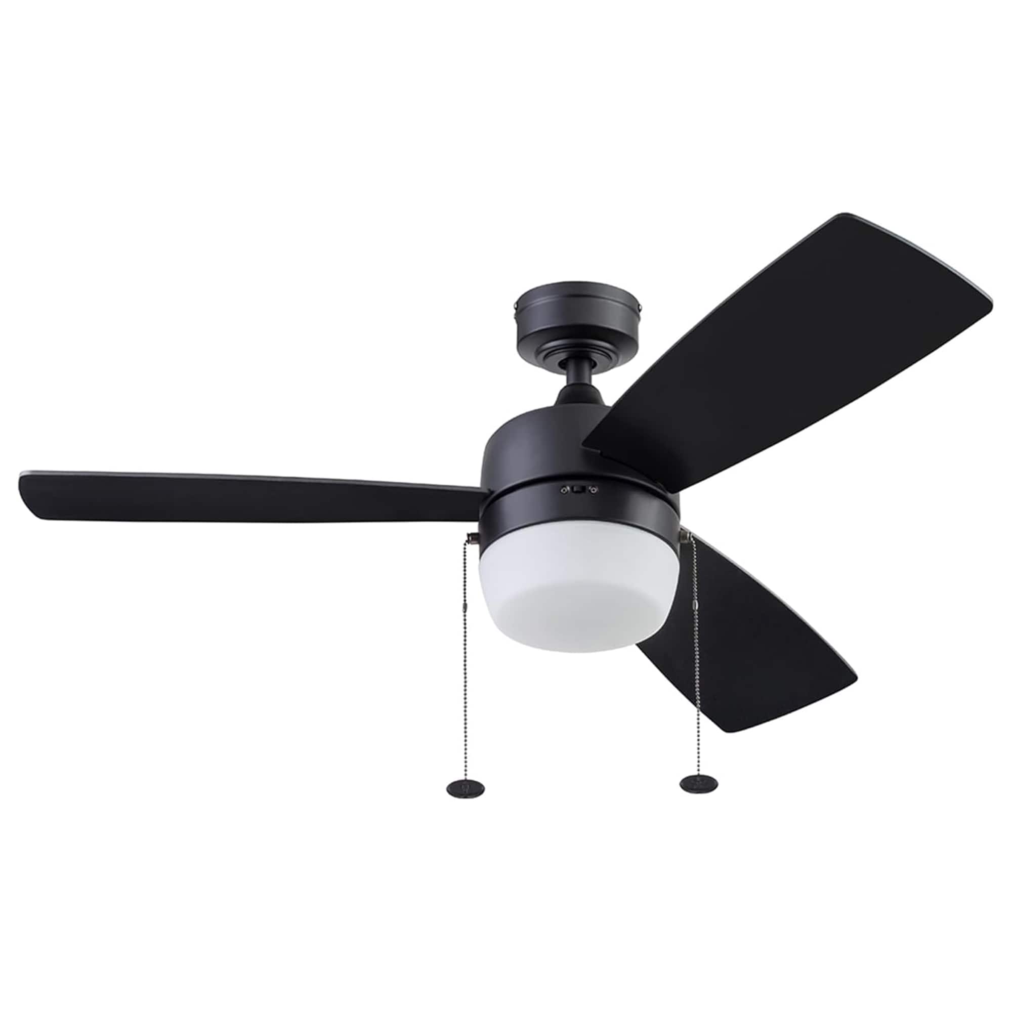 Honeywell - Barcadero 44 Inch Indoor LED Ceiling Fan with Pull Chain - Matte Black price history on PriceWatchPro