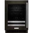 KitchenAid - 14-Bottle Wine Cooler - Black stainless - Larger Front