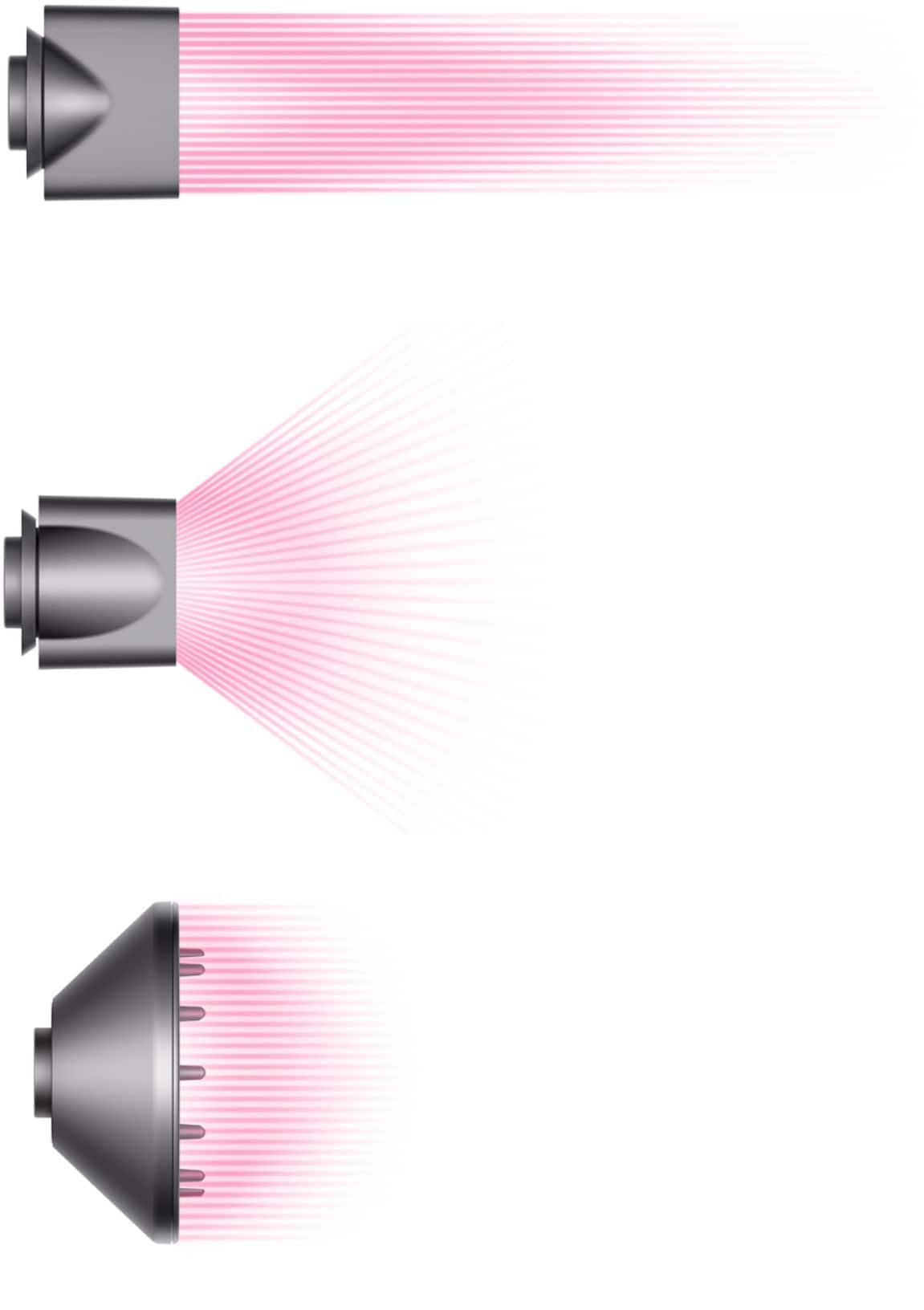 Alt View 12. Dyson - Supersonic Hair Dryer - Iron/Fuchsia.
