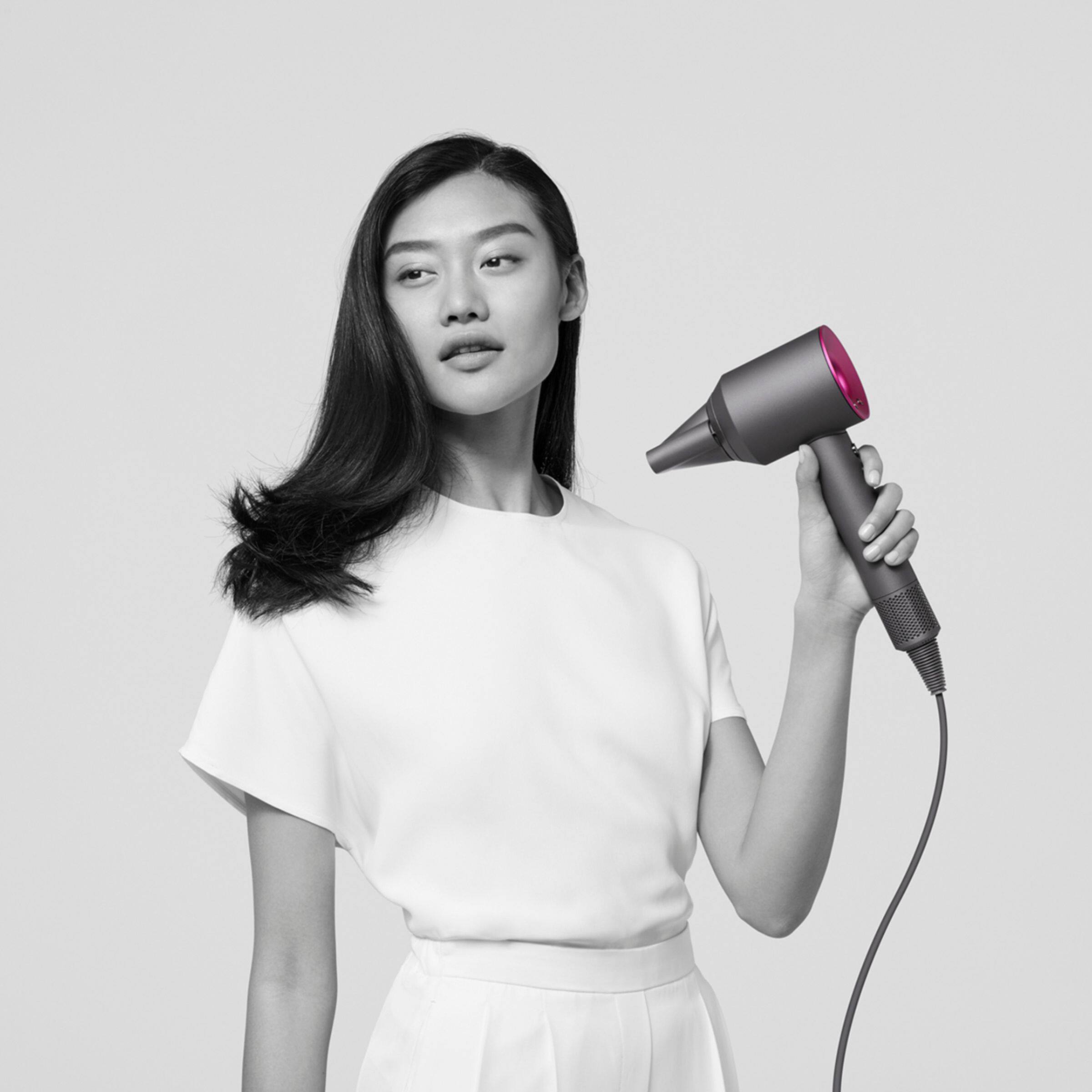 Alt View 17. Dyson - Supersonic Hair Dryer - Iron/Fuchsia.
