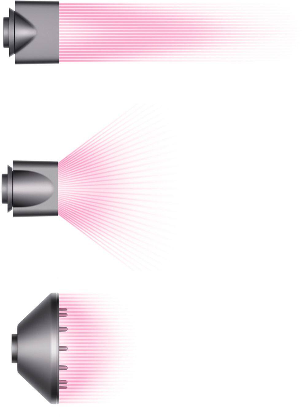 Alt View 12. Dyson - Supersonic Hair Dryer - White/Silver.