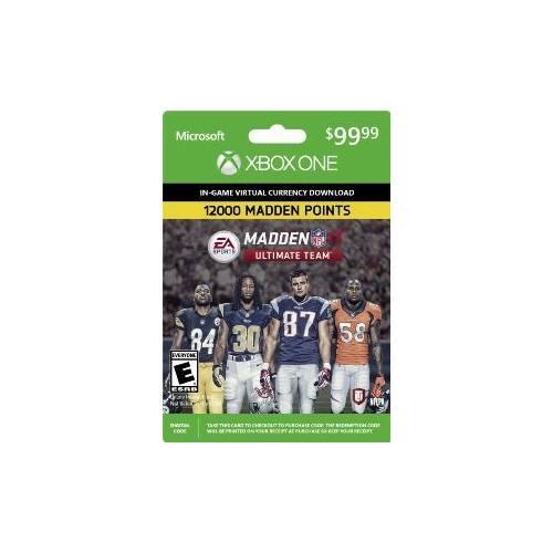 Front. Electronic Arts - Madden NFL 17 Ultimate Team 12000 Points.