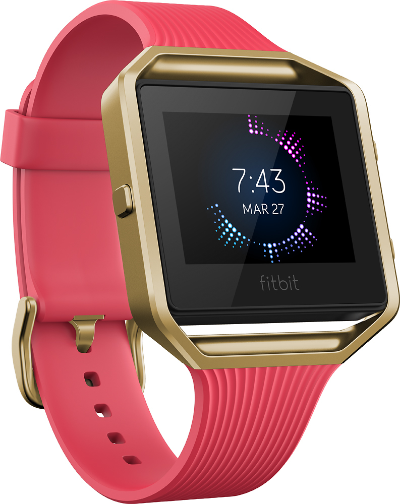 Best Buy: Fitbit Blaze Smartwatch Slim Pink/Gold FB502GPKS
