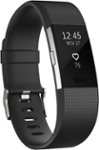 Front Zoom. Fitbit - Charge 2 Activity Tracker + Heart Rate (Small) - Black Silver.