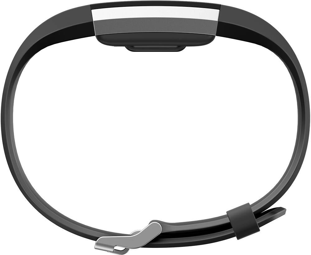 Alt View 11. Fitbit - Charge 2 Activity Tracker + Heart Rate (Large) - Black Silver.
