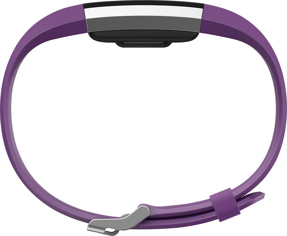 Alt View 1. Fitbit - Charge 2 Activity Tracker + Heart Rate (Large) - Plum Silver.