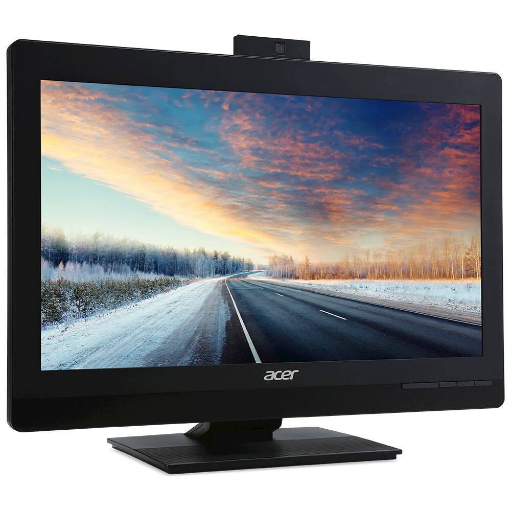 Angle. Acer - Veriton 21.5" All-In-One - Intel Core i3 - 4GB Memory - 500GB Hard Drive - Black.