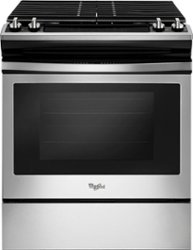 Whirlpool - 5.0 Cu. Ft. Self-Cleaning Slide-In Gas Range - Stainless steel - Front_Zoom
