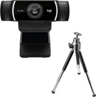 Logitech - C922 Pro Stream 1080 Video Conferencing, Streaming and Gaming Webcam - Black - Front_Zoom