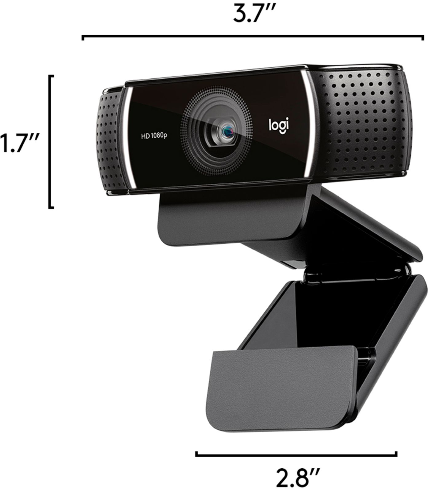 Logitech - C922 Pro Stream 1080 Webcam for HD Video Streaming - Black