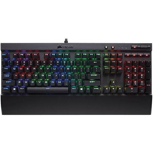 CORSAIR - LUX RGB Mechanical Gaming Keyboard - Anodized brushed aluminum - Larger Front
