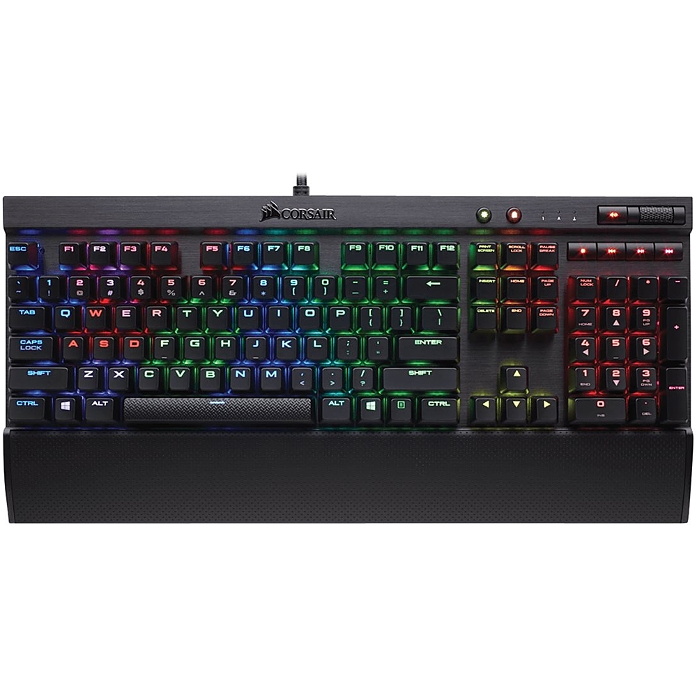 koloni Dæmon Evolve CORSAIR LUX RGB Mechanical Gaming Keyboard Cherry MX Red Anodized brushed  aluminum CH-9101010-NA - Best Buy