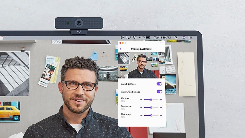 Alt View 13. Logitech - C925e Full HD 1080p Business Webcam - Black.