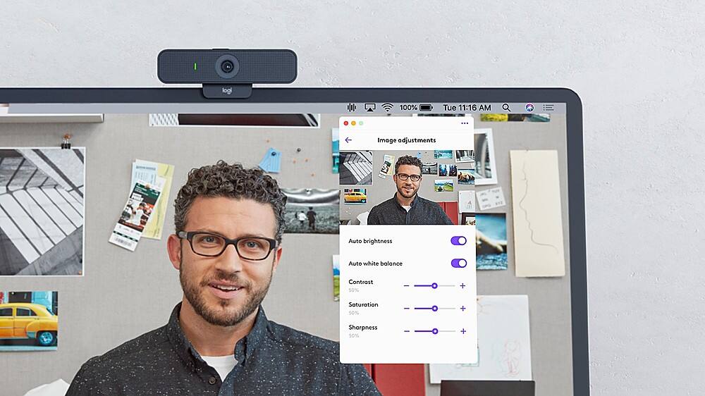 Alt View 13. Logitech - C925e Full HD 1080p Business Webcam - Black.