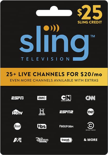 demand on print card TV Sling Card SLING $25 $25 Buy Best Gift demand on print card TV Sling Card SLING $25 $25 Buy Best Gift
