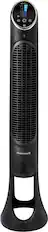 Front. Honeywell - QuietSet Oscillating Whole Room Tower Fan, HYF290B - Black.