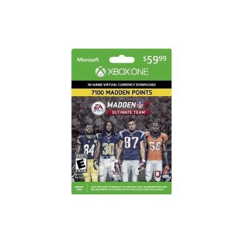 Front. Electronic Arts - Madden NFL 17 Ultimate Team 7100 Points - Xbox One.
