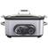 Angle. Black & Decker - 6.6-Quart Multi Cooker - Silver.