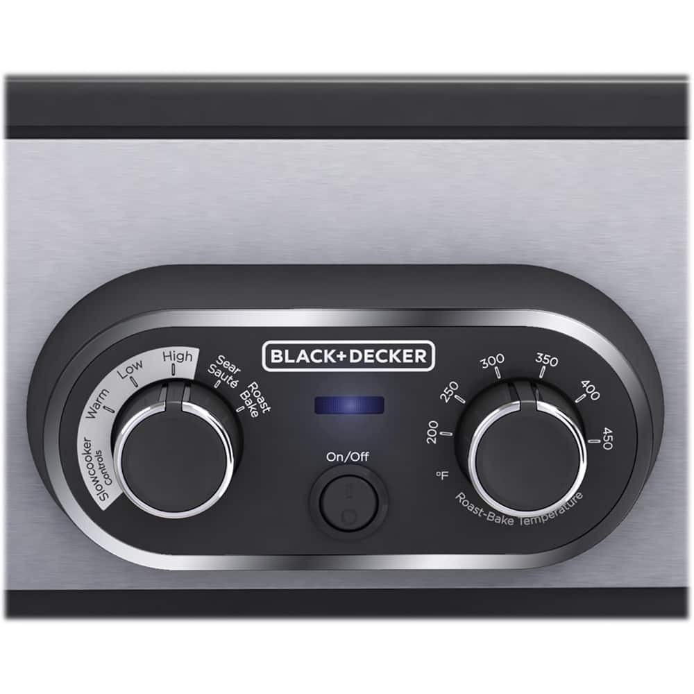 Alt View 13. Black & Decker - 6.6-Quart Multi Cooker - Silver.