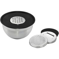 Cuisinart - Mixing Bowl with Graters - Stainless Steel - Angle_Zoom