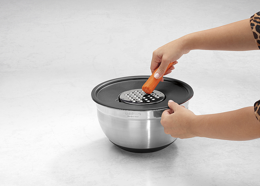 These  Mixing Bowls Come With Ingenious Grater Attachments