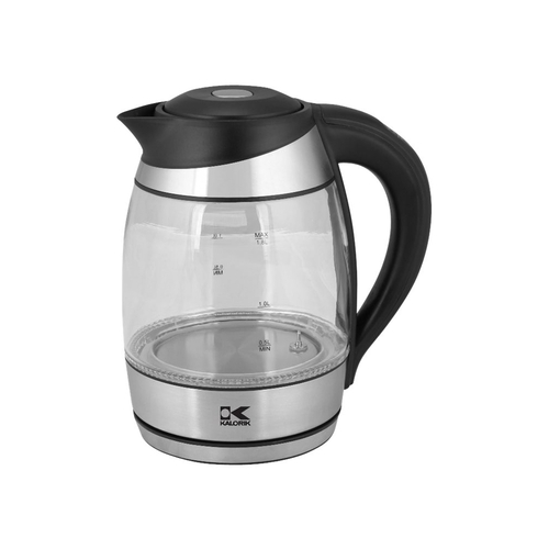 Kalorik - Electric Kettle - Black/stainless steel was $64.99 now $39.99 (38.0% off)