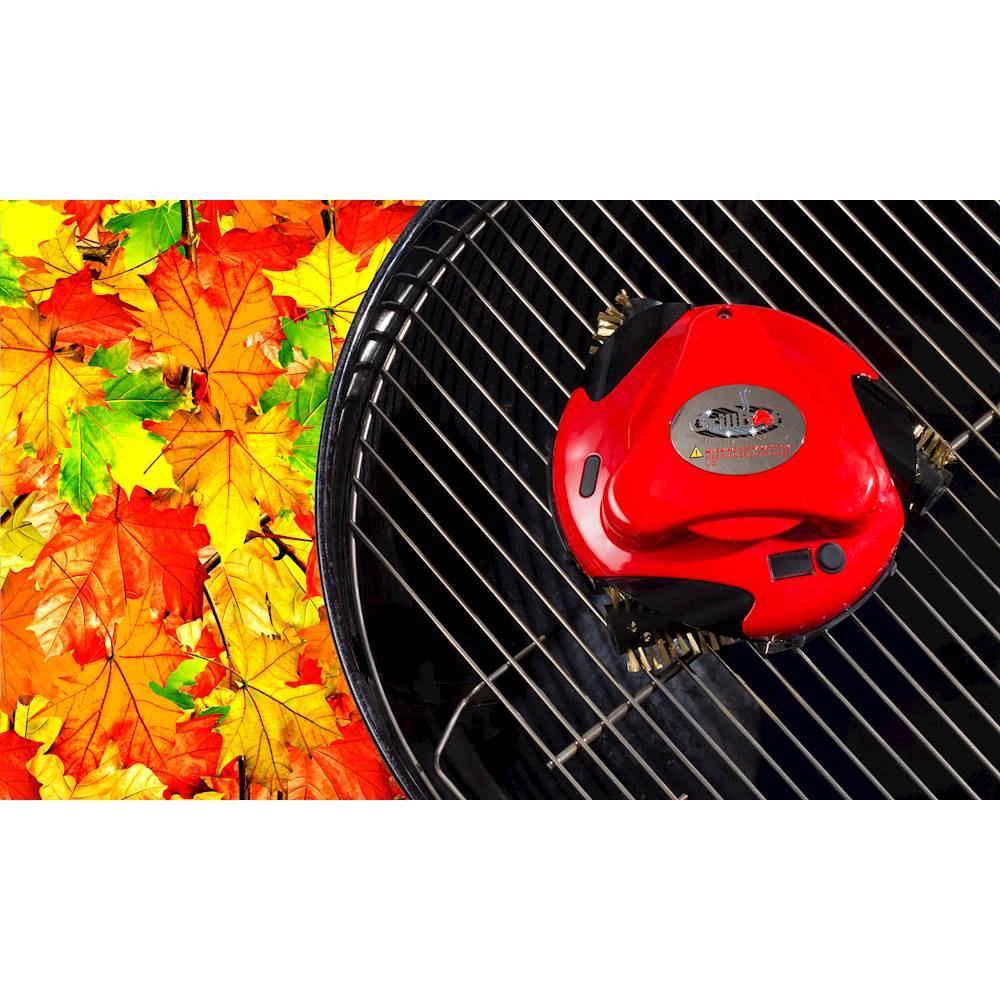 Grillbot Automatic Grill Cleaning Robot (Red, Grillbot Bundle)