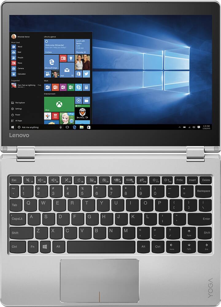 Alt View 13. Lenovo - Yoga 710 2-in-1 11.6" Touch-Screen Laptop - Intel Core i5 - 8GB Memory - 128GB Solid State Drive - Silver.