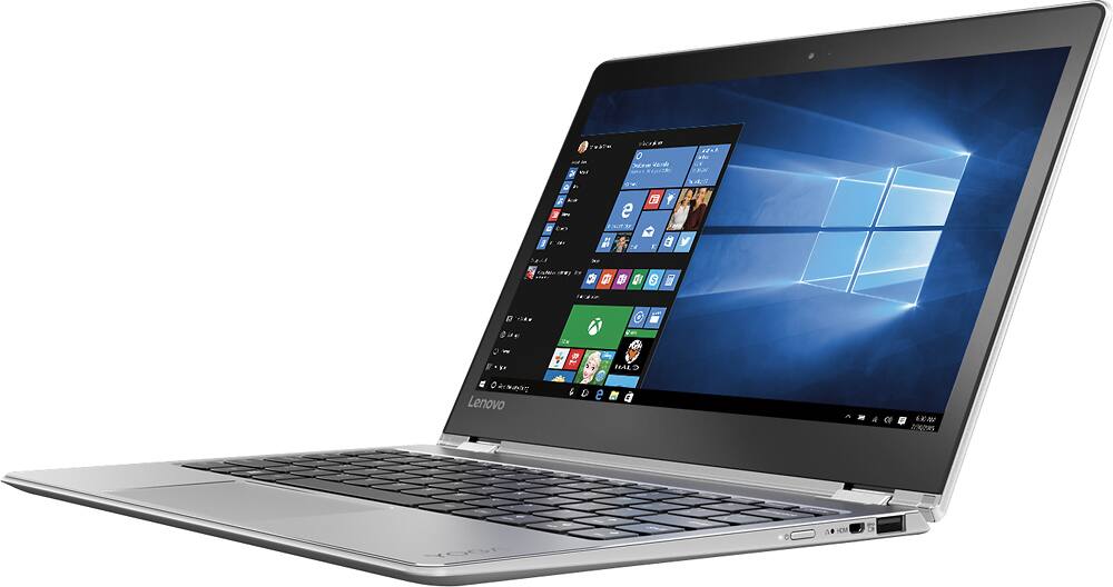 Left. Lenovo - Yoga 710 2-in-1 11.6" Touch-Screen Laptop - Intel Core i5 - 8GB Memory - 128GB Solid State Drive - Silver.