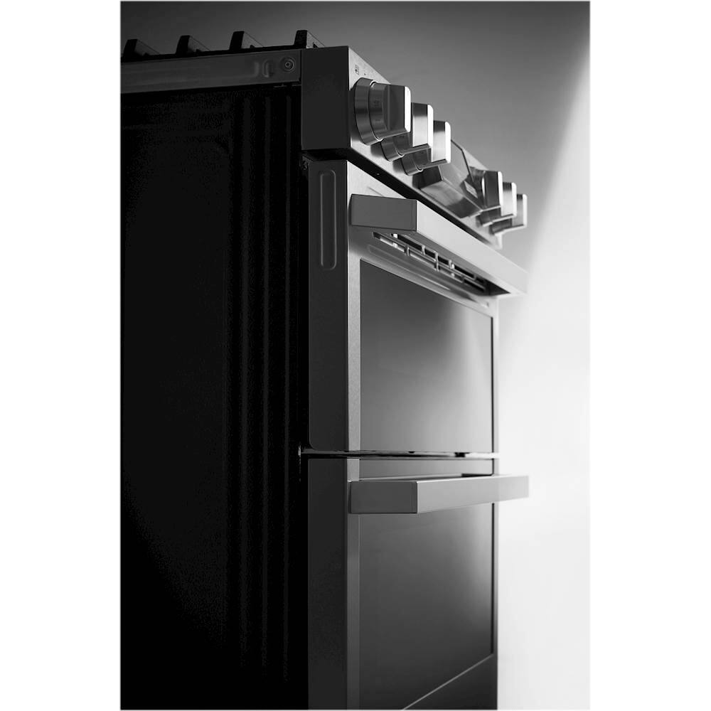 Alt View 16. LG - SIGNATURE 7.3 Cu. Ft. Smart Slide-In Double Oven Dual Fuel True Convection Range with EasyClean and Power Burner - Textured Steel.