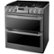 Left Zoom. LG - SIGNATURE 7.3 Cu. Ft. Self-Cleaning Slide-In Double Oven Dual Fuel ProBake Convection Smart Wi-Fi Range - Textured steel.