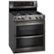 Angle. LG - 6.9 Cu. Ft. Self-Cleaning Freestanding Double Oven Gas Range with ProBake Convection - Black Stainless Steel.