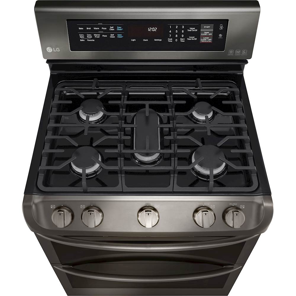 LG Appliances LDG4313ST 6.9 Cu. Ft. Gas Double Oven Range with ProBake  Convection™, EasyClean®, Furniture and ApplianceMart