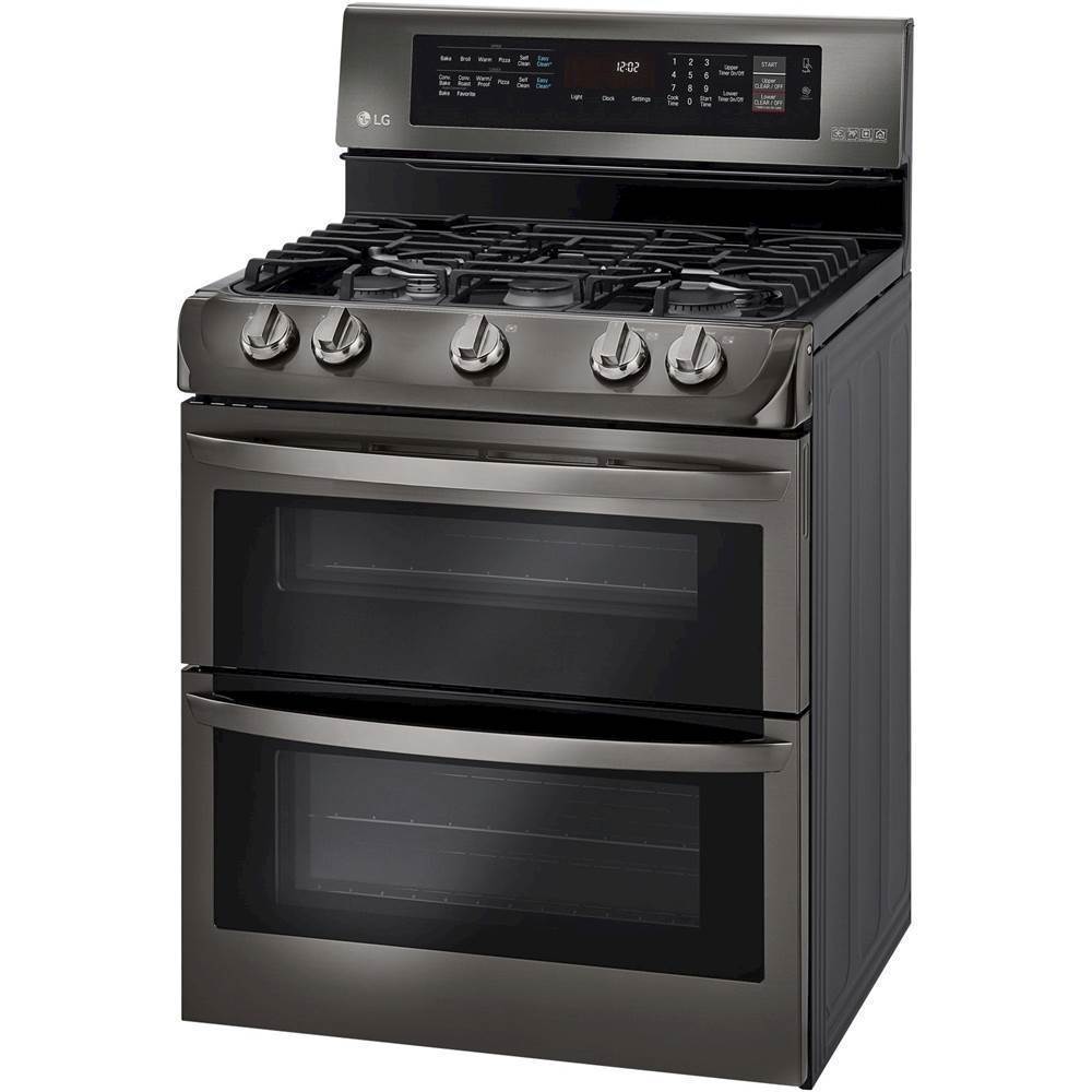 LG 6.9 cu. ft. Double Oven Gas Range with ProBake Convection Oven, Self  Clean and EasyClean in Stainless Steel LDG4313ST - The Home Depot