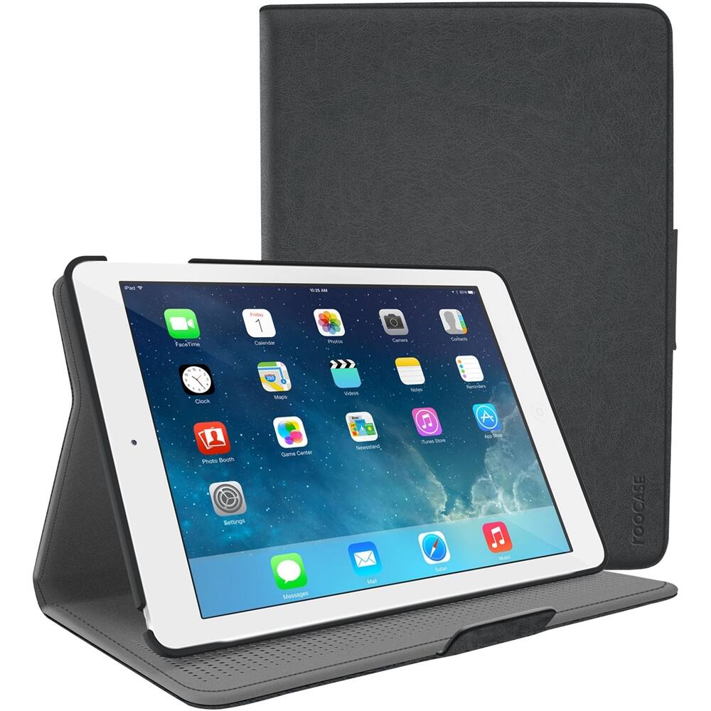 Angle. RooCase - Orb Folio Protective Case for Apple® iPad® Air and iPad Air 2 - Black.