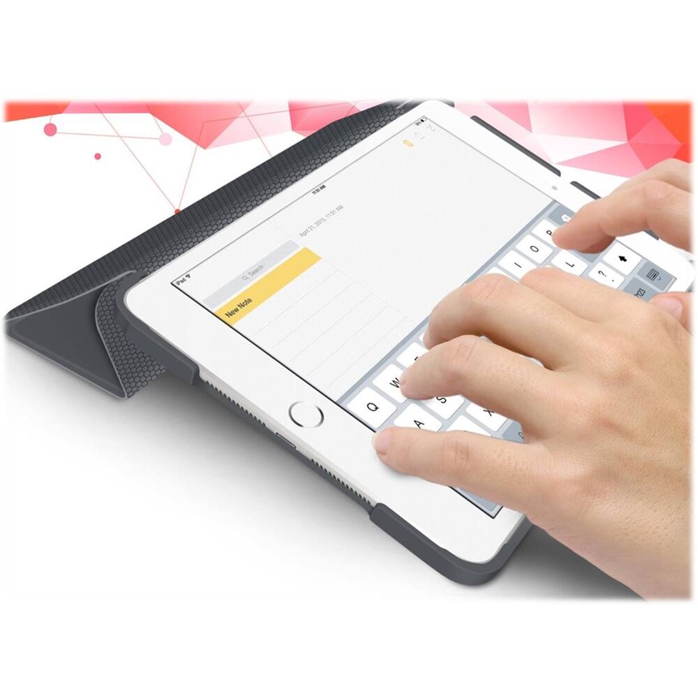 Angle. RooCase - Protective Case for Apple® iPad® mini 4 - Space gray.