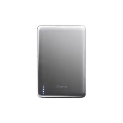 Front. BMX - SolidSafe AIR 10K Magnetic Solid-State Power Bank - Silver.