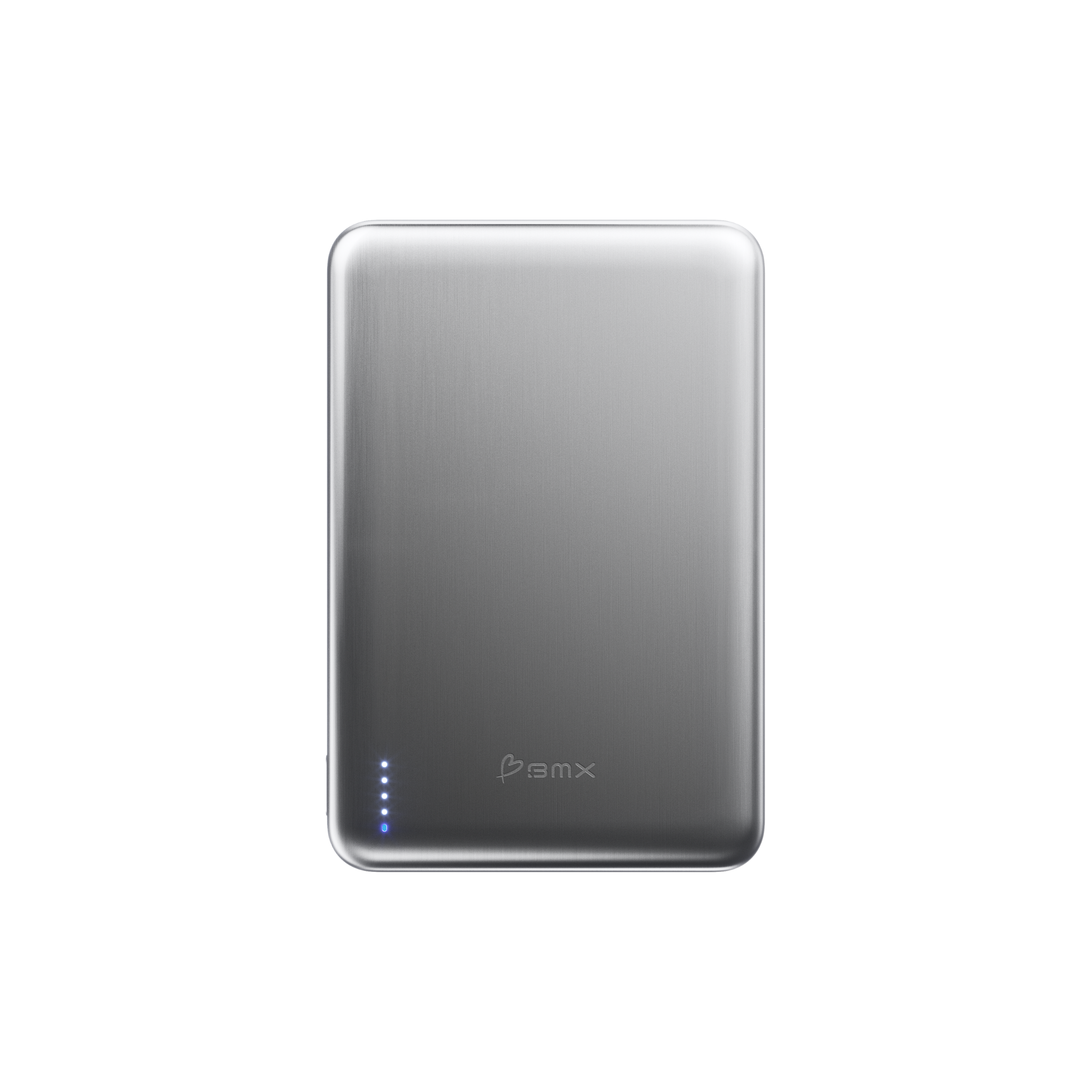 Front. BMX - SolidSafe AIR 10K Magnetic Solid-State Power Bank - Silver.
