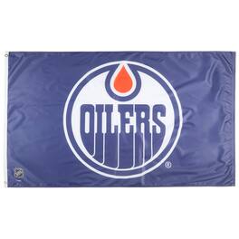 WinCraft - Edmonton Oilers 3' x 5' Single-Sided Deluxe Flag - Multicolor