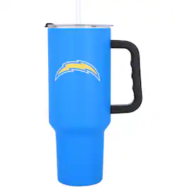Logo Brands - Los Angeles Chargers 40oz. Travel Tumbler with Handle - Multicolor