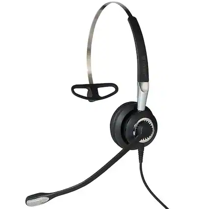 Front. Jabra - Jabra BIZ 2400 II QD Mono 3-1 Headset, UNC - Red.