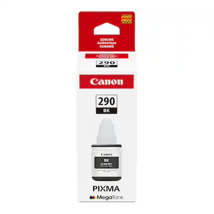 | | I i GENUINE Authentique GENUINO ......... ERiINR 290 .. Canon 290 BK Canon BK GI-290<BK> -e - - - 1 - - - - - - PIXMA MegaTank