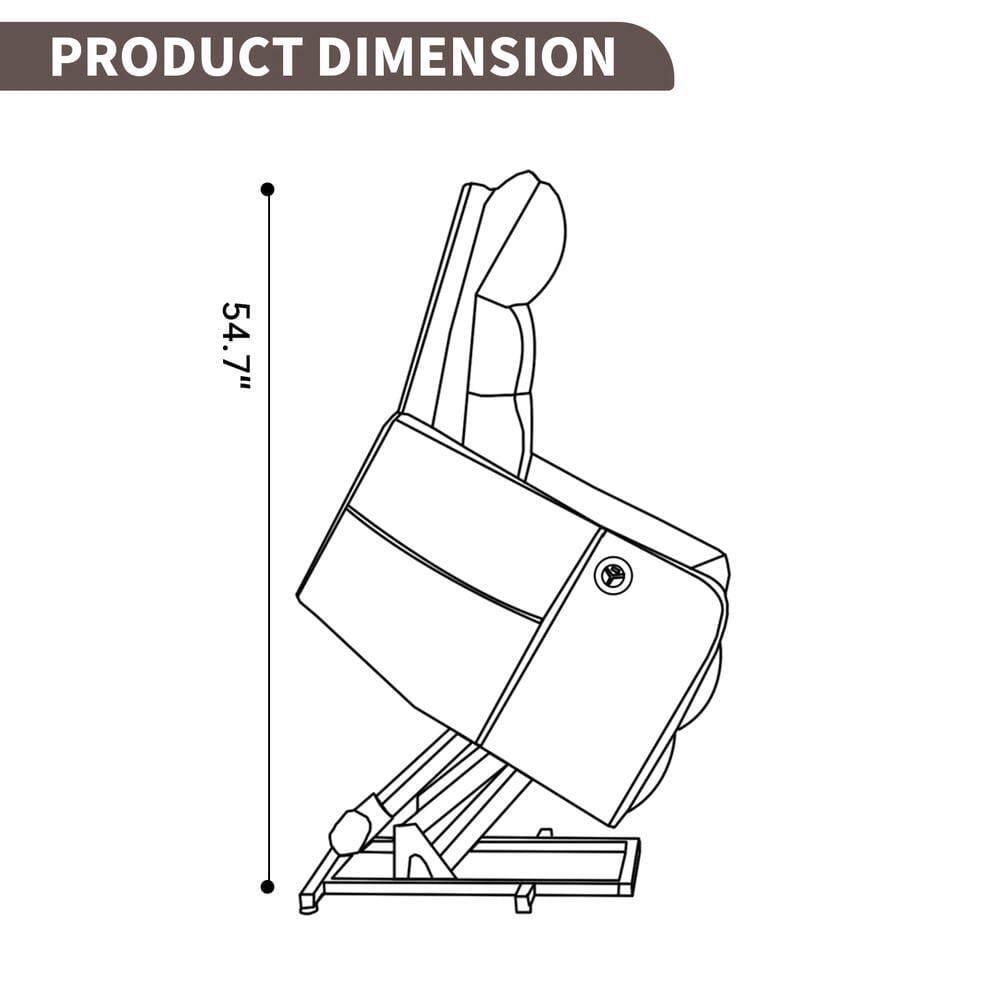 PRODUCT DIMENSION  
54.7"